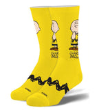 Cool Socks Men's Crew Socks - Charlie Brown (Peanuts)