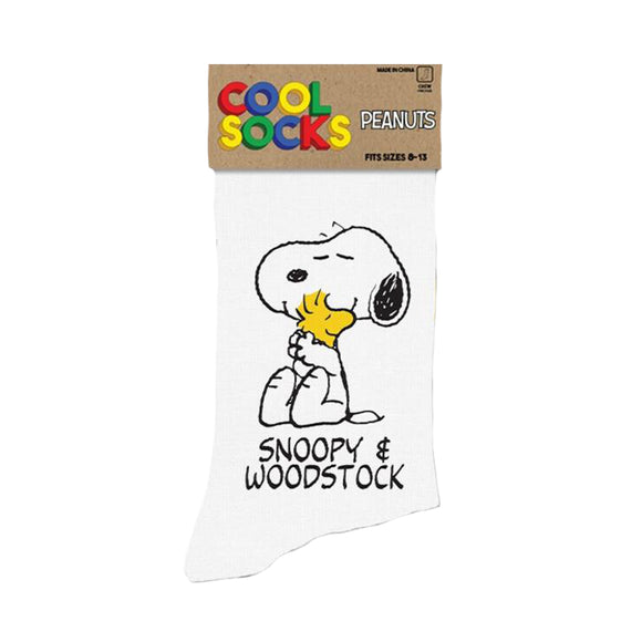 Cool Socks Men's Crew Socks - Snoopy & Woodstock (Peanuts)