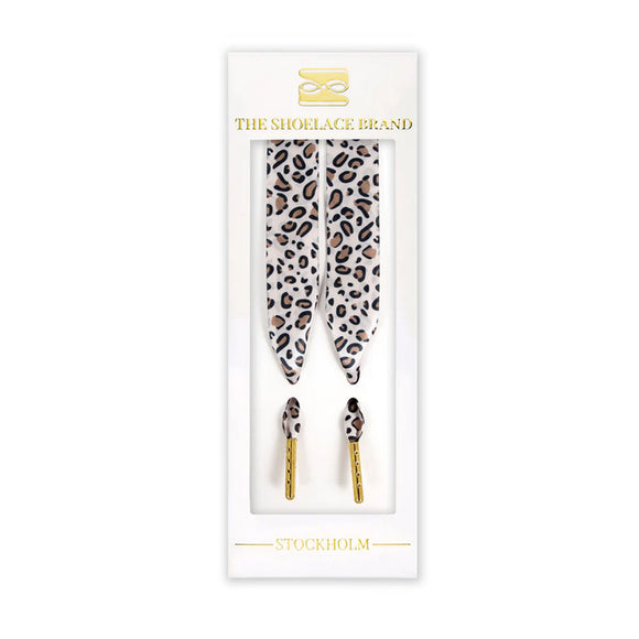 The Shoelace Brand - Classic Silk Leopard Shoelaces (120cm)
