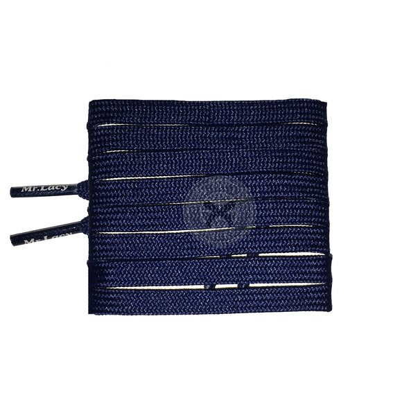 Mr Lacy Runnies Flat - Navy Shoelaces [80cm]