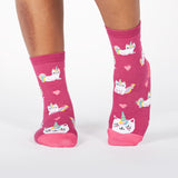 Sock It To Me Women's Crew Socks - Look At Me Meow
