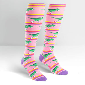 Sock It To Me Women's Knee High Socks - Rawr-ler Rink