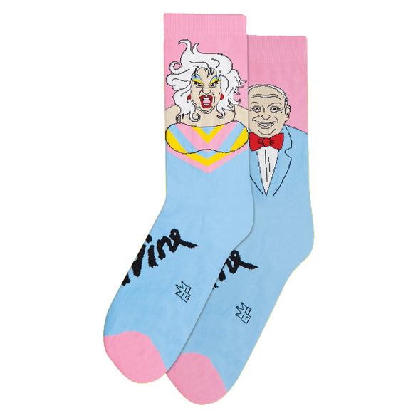 Gumball Poodle Unisex Crew Socks - Divine In/Out Drag (Divine)