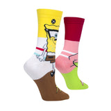 Odd Sox Women's Crew Socks - Spongebob Nerd Pants (Spongebob Squarepants)