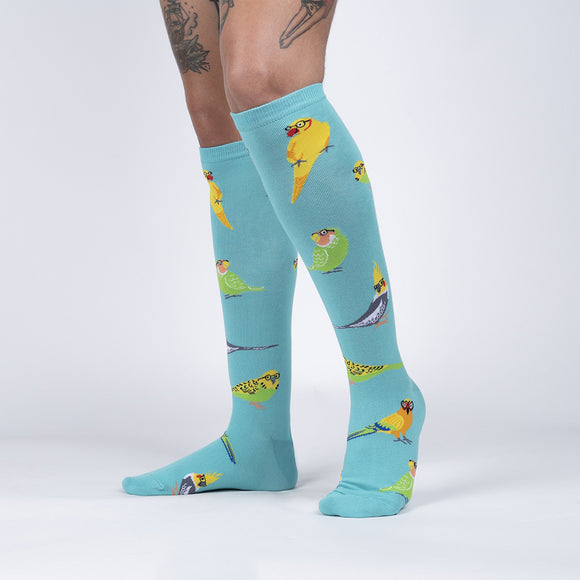 Sock It To Me Women's Knee High Socks - Pretty Birds