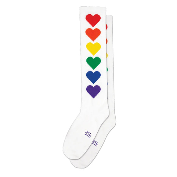 Gumball Poodle Knee High Socks – Rainbow Hearts