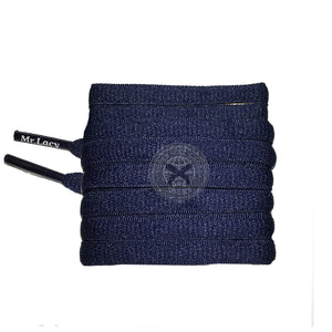 Mr Lacy Slimmies - Navy Shoelaces