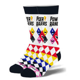 Cool Socks Men's Crew Socks - Power Rangers Team