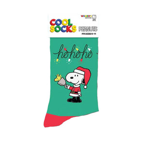 Cool Socks Women's Crew Socks - Snoopy Claus (Peanuts)