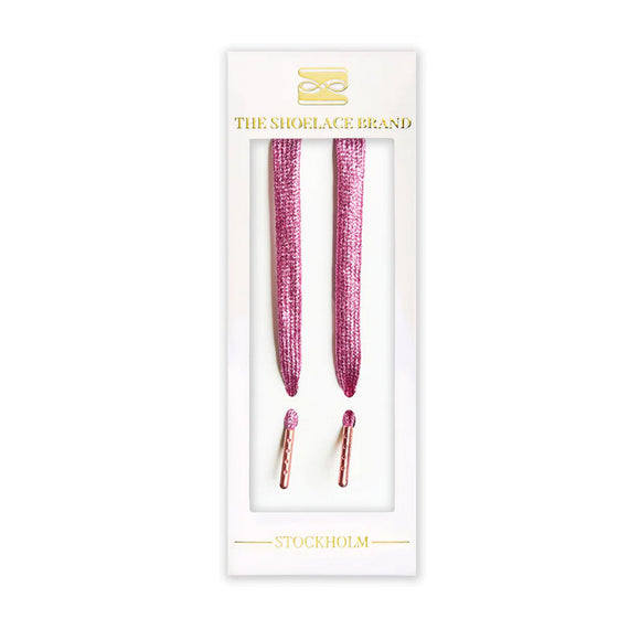 The Shoelace Brand - Glitter Pink Shoelaces (120cm)