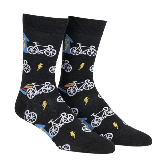 Sock It To Me Men's Crew Socks - Fully Charged