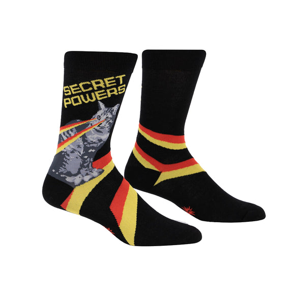 Sock It To Me Men's Crew Socks - Secret Powers