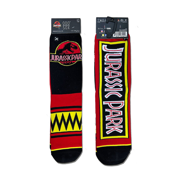 Odd Sox Men's Crew Socks - Jurassic Park