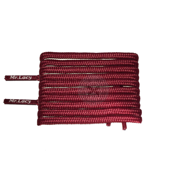 Mr Lacy Runnies Round - Burgundy Shoelaces