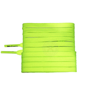 Mr Lacy Runnies Flat - Neon Lime Yellow Shoelaces [120cm]