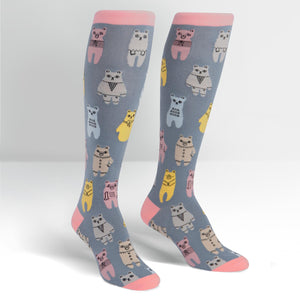 Sock It To Me Women's Funky Knee High Socks - Bears