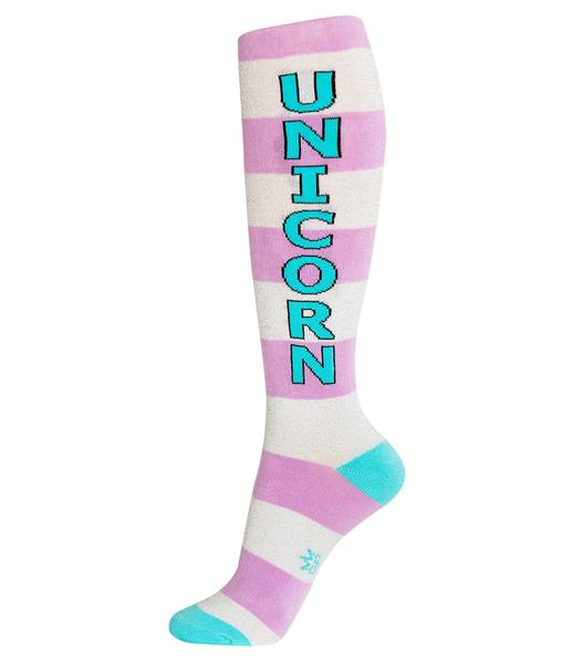 Gumball Poodle Unisex Knee High Socks - Unicorn
