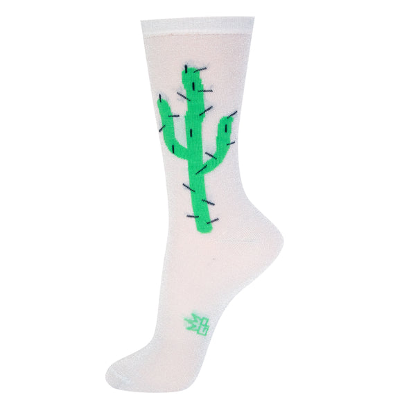 Gumball Poodle Unisex Crew Socks - Cactus Sparkle