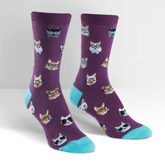 Sock It To Me Women's Crew Socks - Smarty Cats