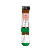 Odd Sox Men's Crew Socks - Peter & Quagmire (Family Guy)