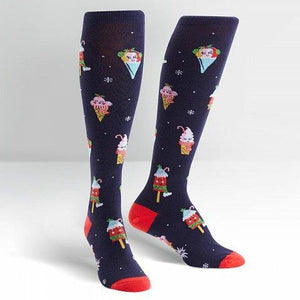 Sock It To Me Women's Knee High Socks - Cold Things Being Cold