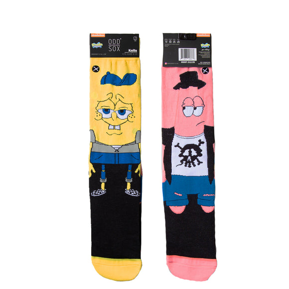 Odd Sox Men's Crew Socks - Spongebob Hipsters