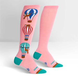 Sock It To Me Women's Knee High Socks - Hang In There