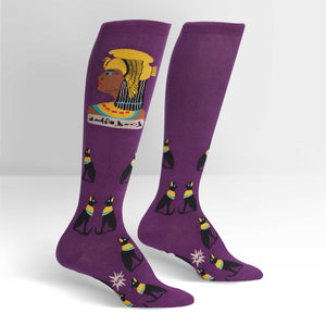 Sock It To Me Women's Knee High Socks - Cleo-catra!