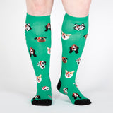 Sock It To Me Women's Knee High Socks - Dogs of Rock