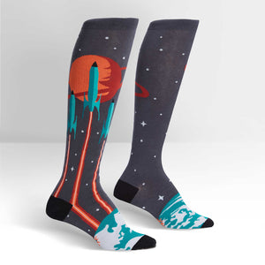 Sock It To Me Women's Knee High Socks - Launch from Earth