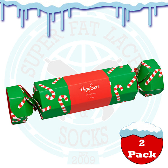 Happy Socks Women's Candy Cane Cracker Gift Box - 2 Pack
