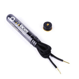 Crep Protect Round Shoelaces - Black with Gold Tips - Hydrophobic & Stain Proof (120cm Length)