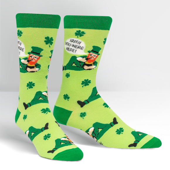 Sock It To Me Men's Crew Socks - Irish You Were Here