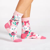 Sock It To Me Women's Crew Socks - You're Purrfect