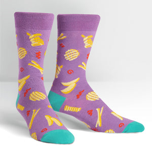 Sock It To Me Men's Crew Socks - Everyday is Fry-Day
