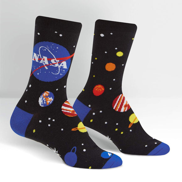 Sock It To Me Women's Crew Socks - Solar System (NASA)