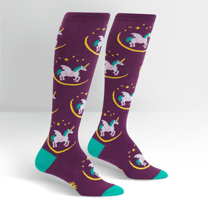 Sock It To Me Women's Knee High Socks - Wish Upon A Pegasus