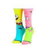 Odd Sox Women's Crew Socks - Spongebob & Patrick