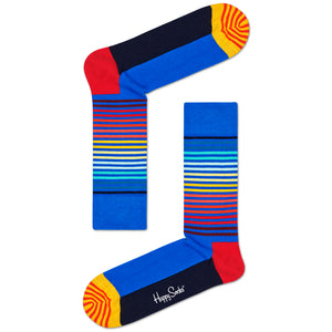 Happy Socks Men's Crew Socks - Half Stripe