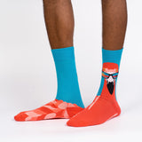 Sock It To Me Men's Crew Socks - Ready to Flamingo