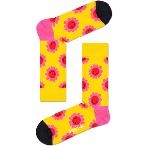 Happy Socks Women's Crew Socks - Smiley Flower