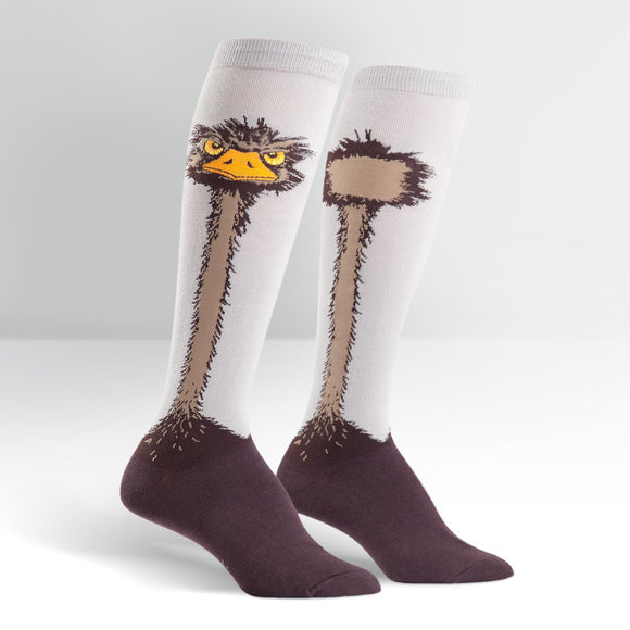 Sock It To Me Women's Knee High Socks - Ostrich
