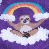 Sock It To Me Kids Crew Socks - Sloth Dreams (Fuzzy)-(7-10 Years Old)