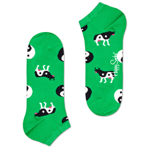 Happy Socks Women's Ankle Socks - Yin Yang Cows