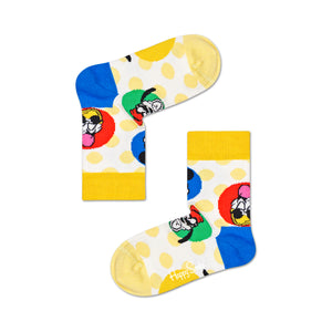 Happy Socks x Disney Kids Crew Socks - Sunny (7-9 Years Old)