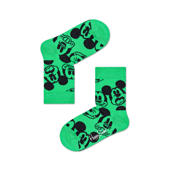 Happy Socks x Disney Kids Crew Socks - Face It Mickey (7-9 Years Old)