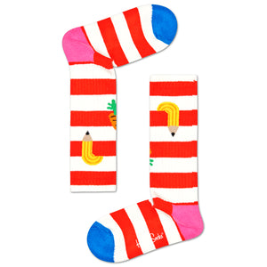 Happy Socks Kids Knee High Socks - Fruit Striped (7-9 Years Old)