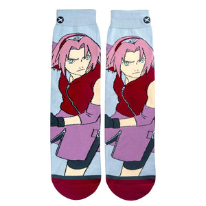 Odd Sox Men's Crew Socks - Sakura (Naruto Shippuden)