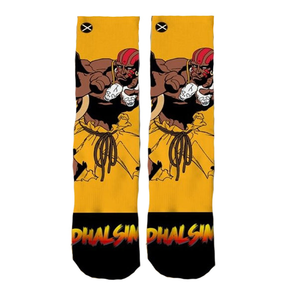 Odd Sox Men's Crew Socks - Dhalsim (Street Fighter II)