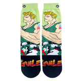 Odd Sox Men's Crew Socks - Guile (Street Fighter II)